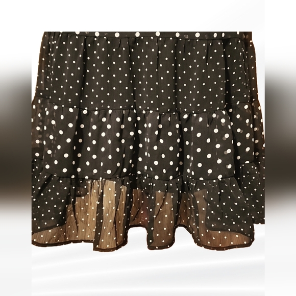 DARLING POLKADOT CHIFFON DRESS - Picture 3 of 7